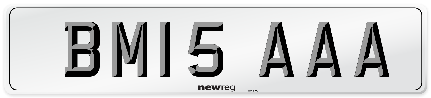 BM15 AAA Number Plate from New Reg